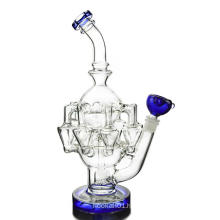 New Percolator Cyclone Helix Recycler Glass Smoking Water Pipe (ES-GB-417)